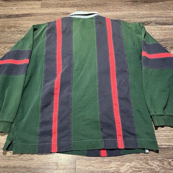 Mens size XL long sleeve rugby collared Van Heusen shirt Vintage - Picture 10 of 11